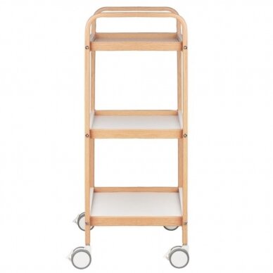 Professional cosmetology trolley HS09 metal and wood imitation 2