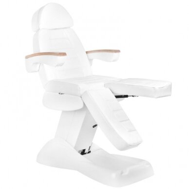 Professional electric pedicure chair LUX, white (3 motors)