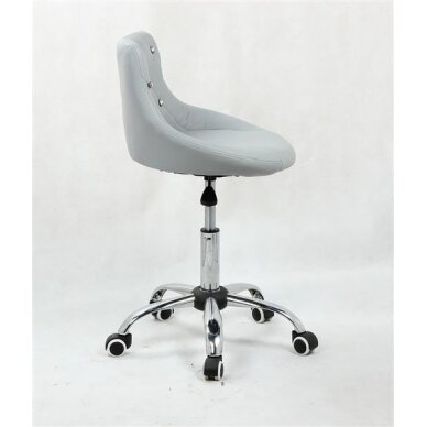 Professional beauty salons and beauticians stool HC931K, grey eco-leather 2