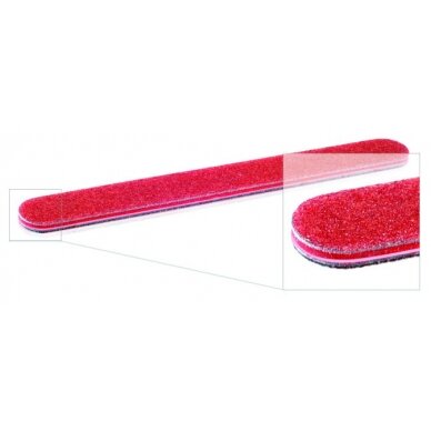 Teflon nail file for manicure and pedicure RED #80