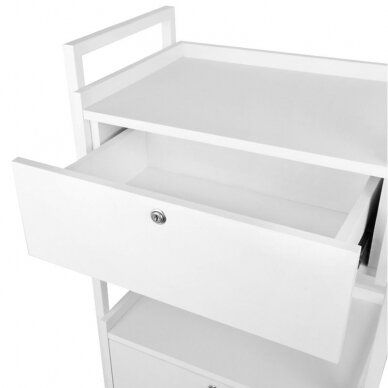 GIOVANNI CLASSIC TYP 1019 professional cosmetology trolley, white color 5