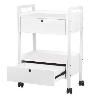 GIOVANNI CLASSIC TYP 1019 professional cosmetology trolley, white color 6