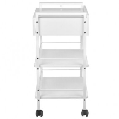 GIOVANNI CLASSIC 1019A professional cosmetic trolley, white color 2