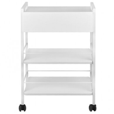 GIOVANNI CLASSIC 1019A professional cosmetic trolley, white color 3