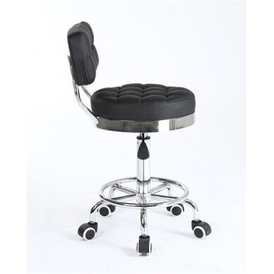 Masters chair for beauty salons and cosmetologists with backrest HC636, black color 1