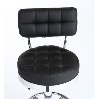 Masters chair for beauty salons and cosmetologists with backrest HC636, black color 2