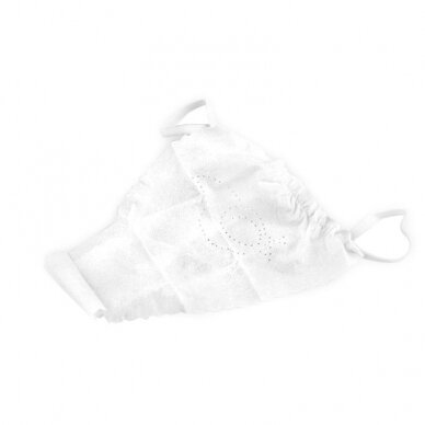 Disposable thongs WOMEN STRING STANDARD VELVET, white color 100 pcs.