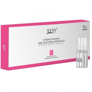 SYIS COUPEROSE STOP kraujagysles stiprinančios ir odą raminančios ampulės, 10*3 ml.