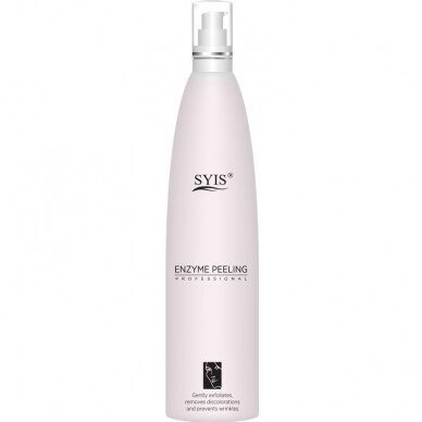 SYIS enzymatic facial scrub and décolleté with fruit extract and lactic acid, 500 ml.