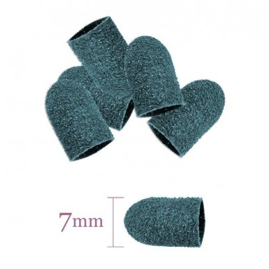 Disposable abrasive pedicure tips 7mm #80 (10 pcs.)