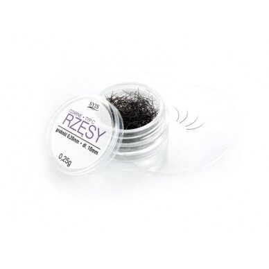 SYIS eyelash for extension C 0.15X10mm 0.25 g.