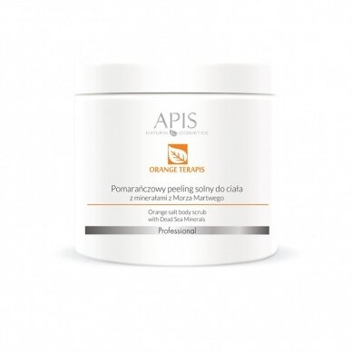 APIS ORANGE TERAPIS orange and Dead Sea salt body scrub, 700 g.