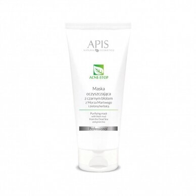 APIS ACNE-STOP cleansing facial skin mask with black algae and green tea extracts, 200 ml