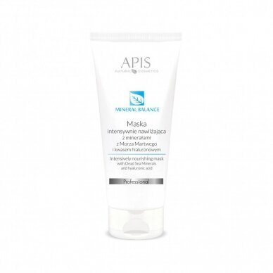 APIS MINERAL BALANCE intensive moisturizing face mask with hyaluronic acid, 200 ml.