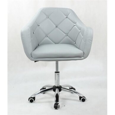 Beauty salons and beauticians stool HC830K, gray eco-leather 1