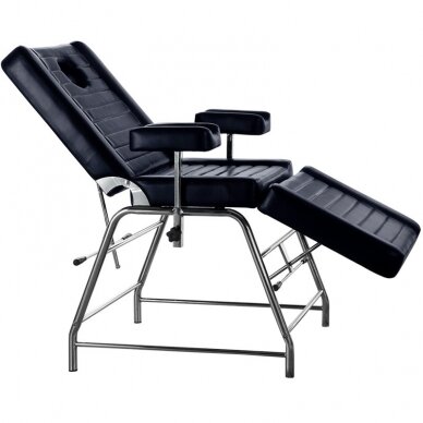 Professional tattoo bed - chair PRO INK 602, black color