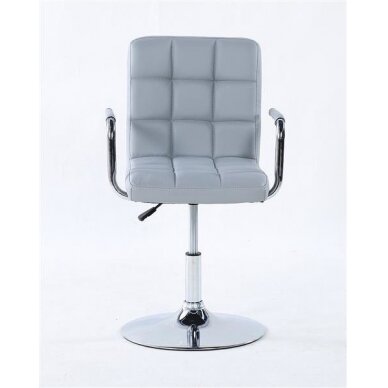 Beauty salons and beauticians stool HC1015NP, white eco-leather 1