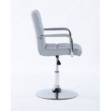 Beauty salons and beauticians stool HC1015NP, white eco-leather 2