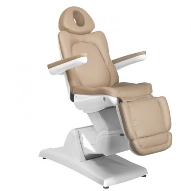 Professional electric cosmetology chair AZZURRO 870 (3 motors), cappuccino color 4