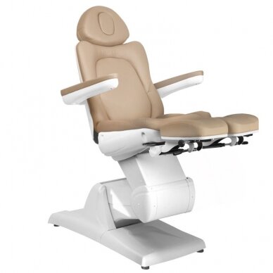Profesionali elektrinė podologinė kėdė- lova-gultas pedikiūro procedūroms AZZURRO 870S PEDI (3 varikliai), kapučino spalvos 7