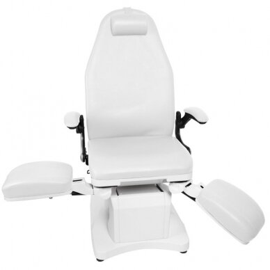 Professional electric podiatric chair-bed-bed for pedicure procedures AZZURRO 709A (3 motors), white 10