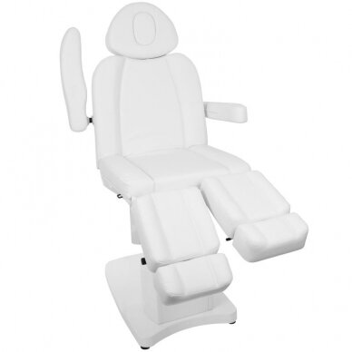 Professional electric podiatric chair for pedicure procedures AZZURRO 708AS PEDI (3 motors), white 3