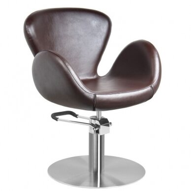 Professional barber chair GABBIANO AMSTERDAM, brown