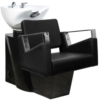 Professional hairdressing sink GABBIANO VILNIUS, black color