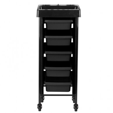 Professional GABBIANO 008 hairdresser's trolley, black MOD008 3