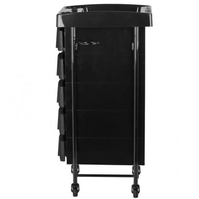 Professional GABBIANO 008 hairdresser's trolley, black MOD008 4