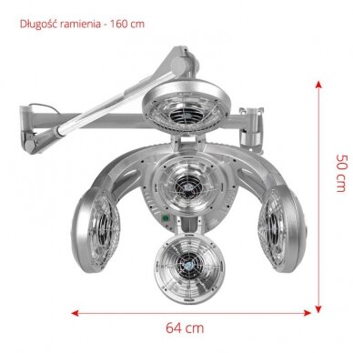 Профессиональный подвесной инфразон для парикмахерских GABBIANO GD-505W 3