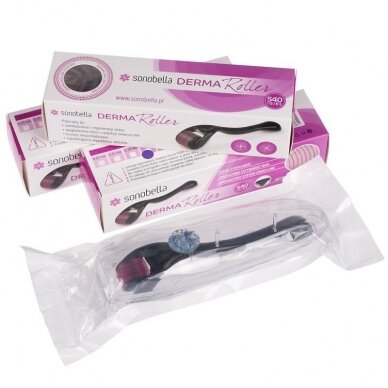 DERMA ROLLER mezoterapijai (1,5 mm) 540 plieno adatos SONOBELLA, 10 vnt. 1