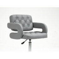 Master chair with wheels HC8403K, gray