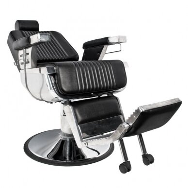 Professional barbers and beauty salons haircut chair GABBIANO ROYAL, black color 1