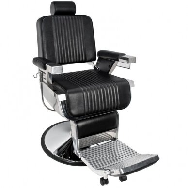 Professional barbers and beauty salons haircut chair GABBIANO ROYAL, black color