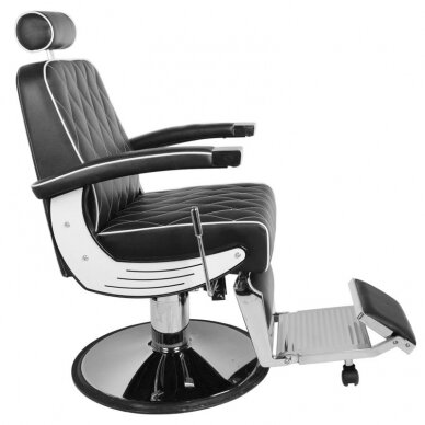 Professional barbers and beauty salons haircut chair GABBIANO IMPERIAL, black color 2