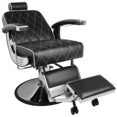 Professional barbers and beauty salons haircut chair GABBIANO IMPERIAL, black color 3