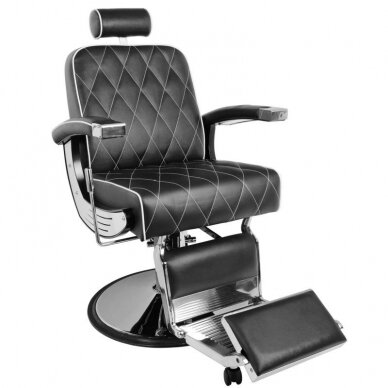 Professional barbers and beauty salons haircut chair GABBIANO IMPERIAL, black color