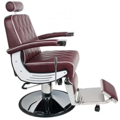 Professional barbers and beauty salons haircut chair GABBIANO IMPERIAL, burgundy color 1