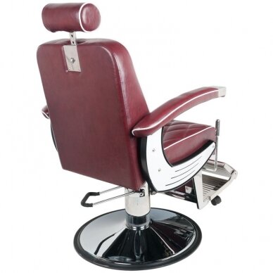 Professional barbers and beauty salons haircut chair GABBIANO IMPERIAL, burgundy color 4