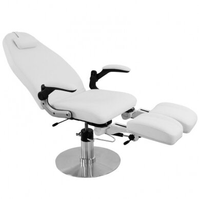 Professional hydraulic cosmetology chair for pedicure procedures AZZURRO 713A, white color 2