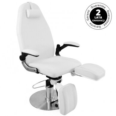 Professional hydraulic cosmetology chair for pedicure procedures AZZURRO 713A, white color 4