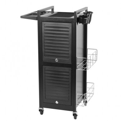 Professional barber trolley GABBIANO DELUXE 401, black