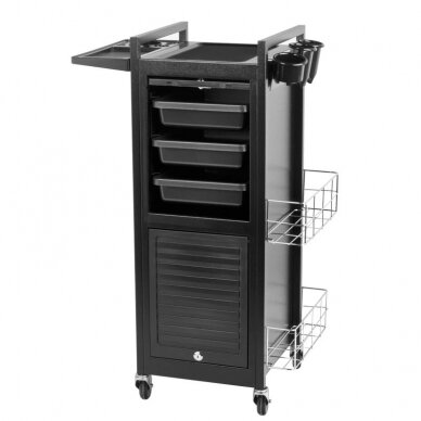 Professional barber trolley GABBIANO DELUXE 401, black 1