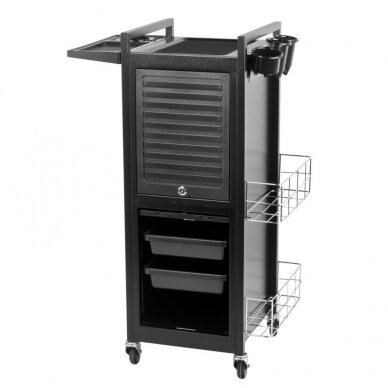 Professional barber trolley GABBIANO DELUXE 401, black 2