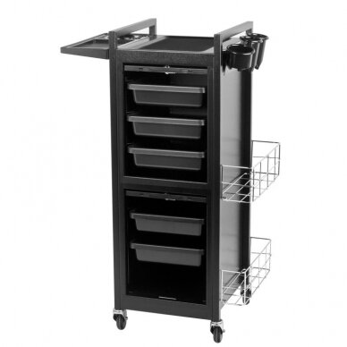 Professional barber trolley GABBIANO DELUXE 401, black 3