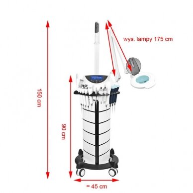 YOSHIDA PROFESSIONAL kosmetologinis kombainas veido procedūroms 9in1 12