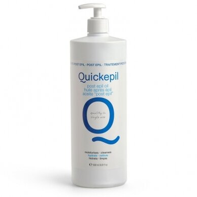 QUICKEPIL POST EPIL OIL oil for removing wax residues from the skin after depilation with vitamin E, 1000 ml