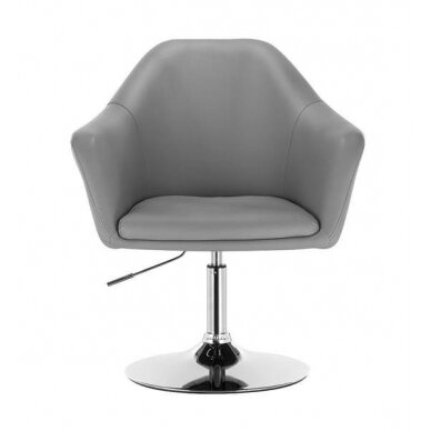 Grožio salono kėdė stabiliu pagrindu HC547, pilkos spalvos 1