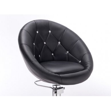 Beauty salons and beauticians stool HC8516CH, black eco-leather 3